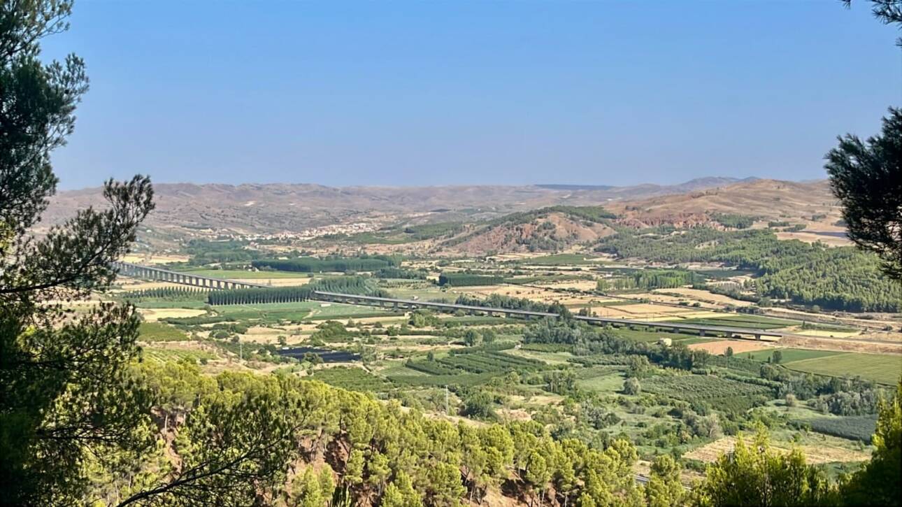 La vega del Jalón desde el cerro de San Juan